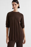 Panelled Rib Knit  Dark Espresso  hi-res