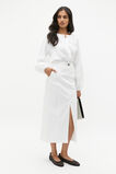 Linen Button Down Blouse  Whisper White  hi-res