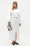Linen Button Down Blouse  Whisper White  hi-res