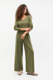 Supersoft Waffle V Neck Top  Rainforest  hi-res