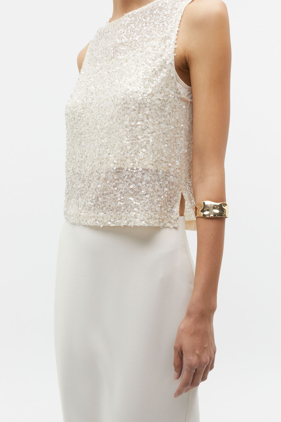 Molten Statement Cuff  Gold