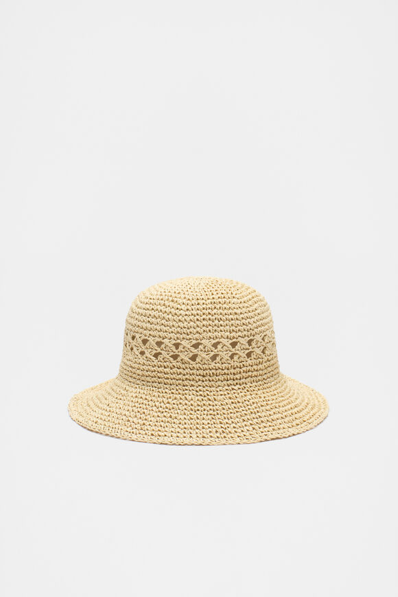 Woven Bucket Hat  Natural  hi-res