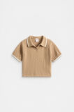 Knit Trophy Polo  Biscotti  hi-res