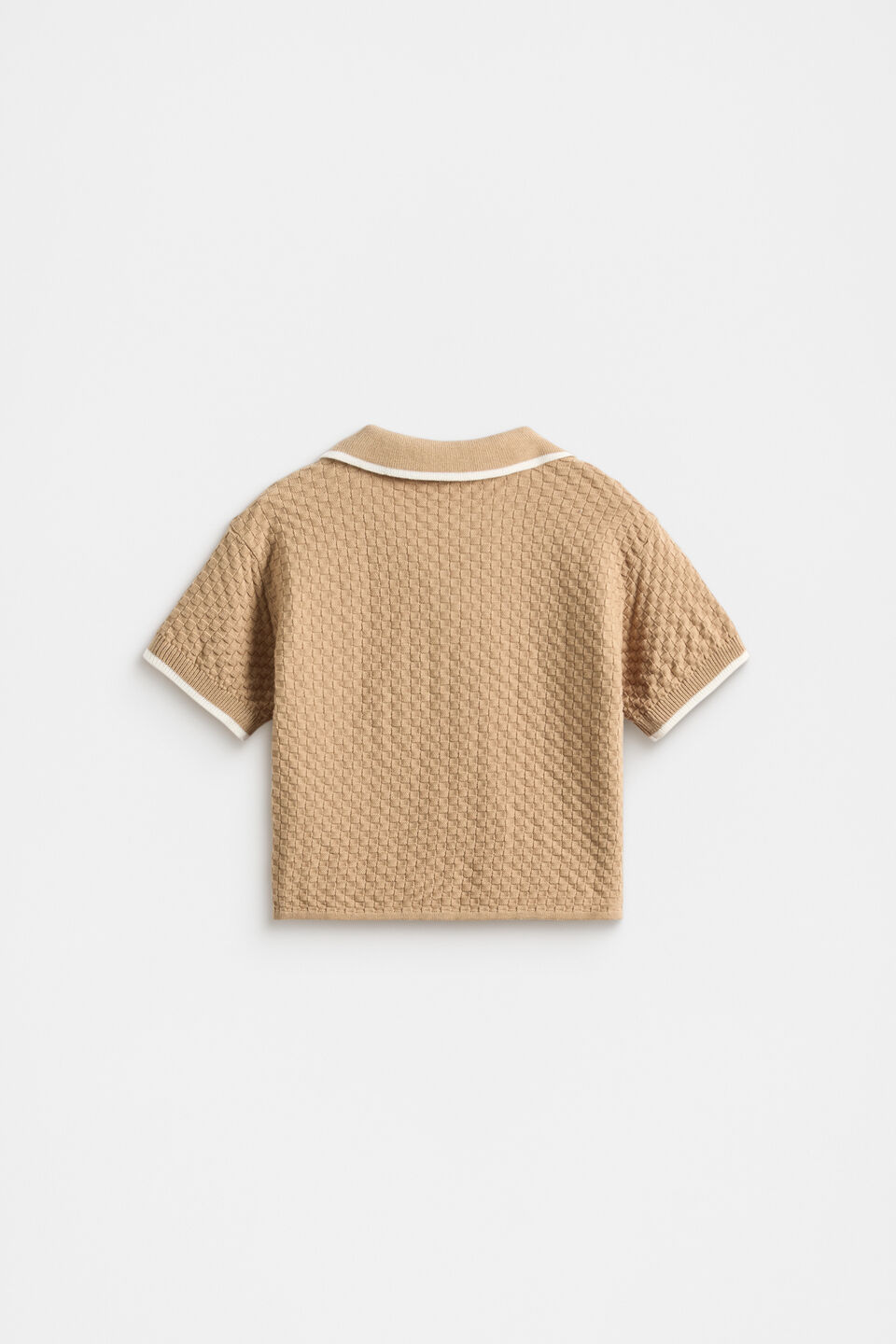 Knit Trophy Polo  Biscotti