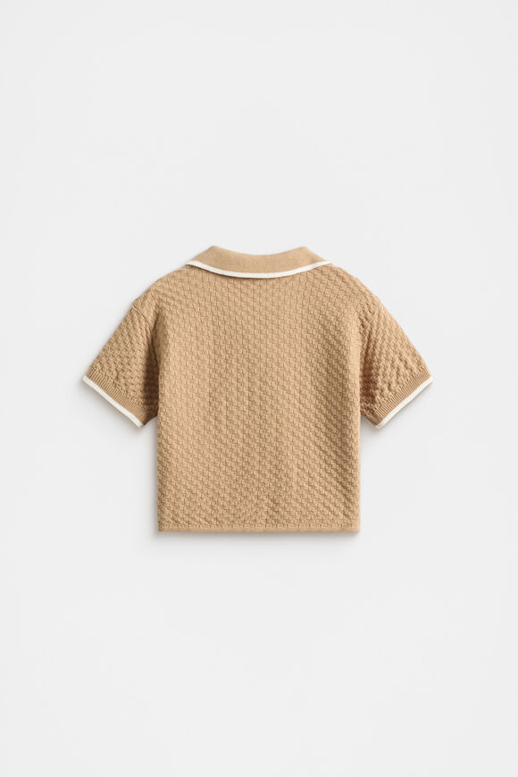 Knit Trophy Polo  Biscotti  hi-res