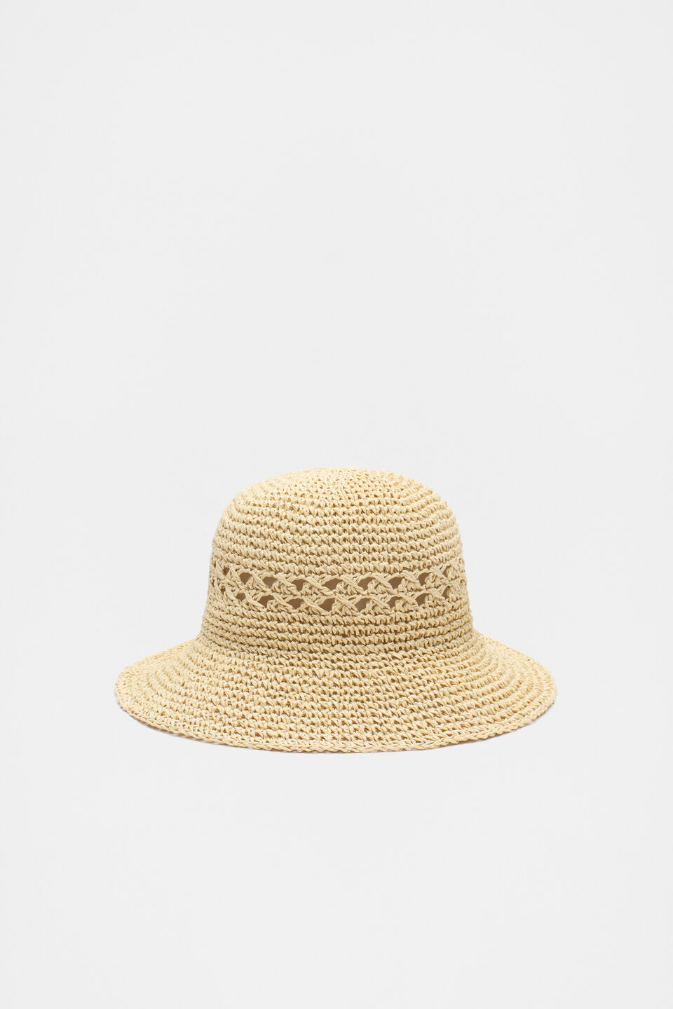 Woven Bucket Hat  Natural
