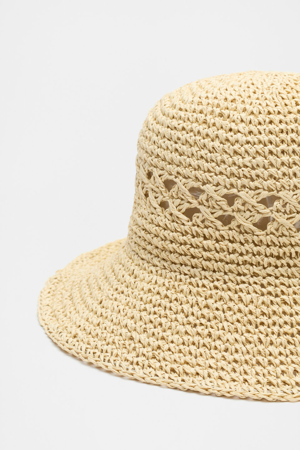 Woven Bucket Hat  Natural
