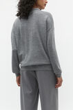 Merino Wool Slouch Polo  Wolf Marle  hi-res