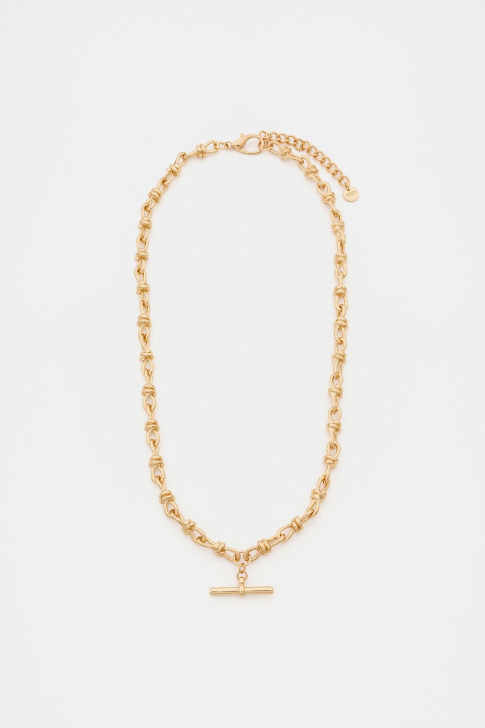 T-Bar Chain Necklace  Gold