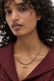 T-Bar Chain Necklace  Gold  hi-res