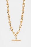 T-Bar Chain Necklace  Gold  hi-res