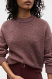 Slouch Crew Neck Twist Knit  Merlot Twist  hi-res