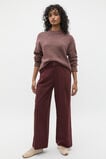 Slouch Crew Neck Twist Knit  Merlot Twist  hi-res