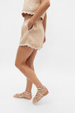Scallop Hem Paperbag Short  Nougat  hi-res
