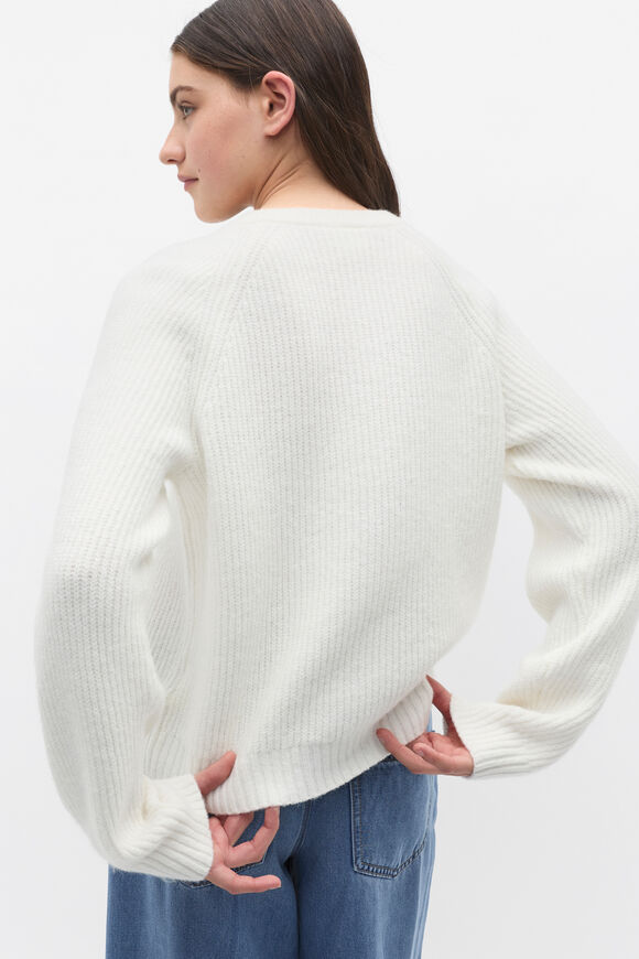 Rib Knit Cardigan  Canvas  hi-res