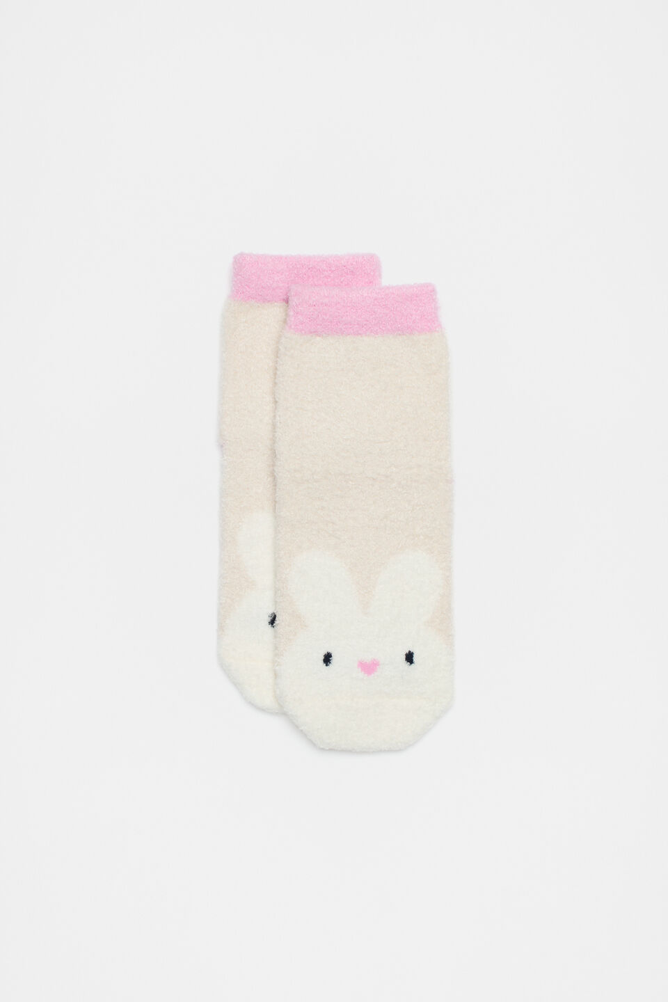 Fluffy Bunny Sock  Oat