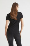 Core Rib Tee  Black  hi-res