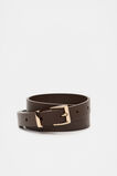 Celeste Narrow Leather Belt  Affogato  hi-res