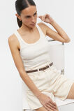 Celeste Narrow Leather Belt  Affogato  hi-res