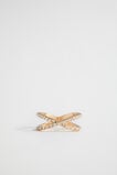 Crystal Twist Ring  Gold  hi-res