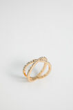 Crystal Twist Ring  Gold  hi-res