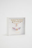 Initial Necklace and Bracelet Set  G  hi-res