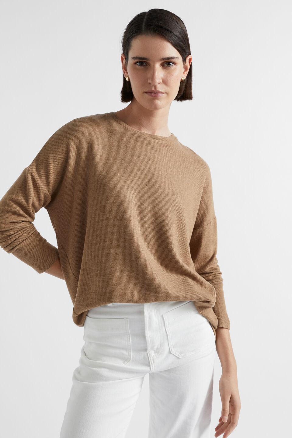 Waffle Supersoft Top  Deep Chai Marle