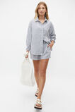 Core Linen Boyfriend Shirt  Midnight Sky Stripe  hi-res