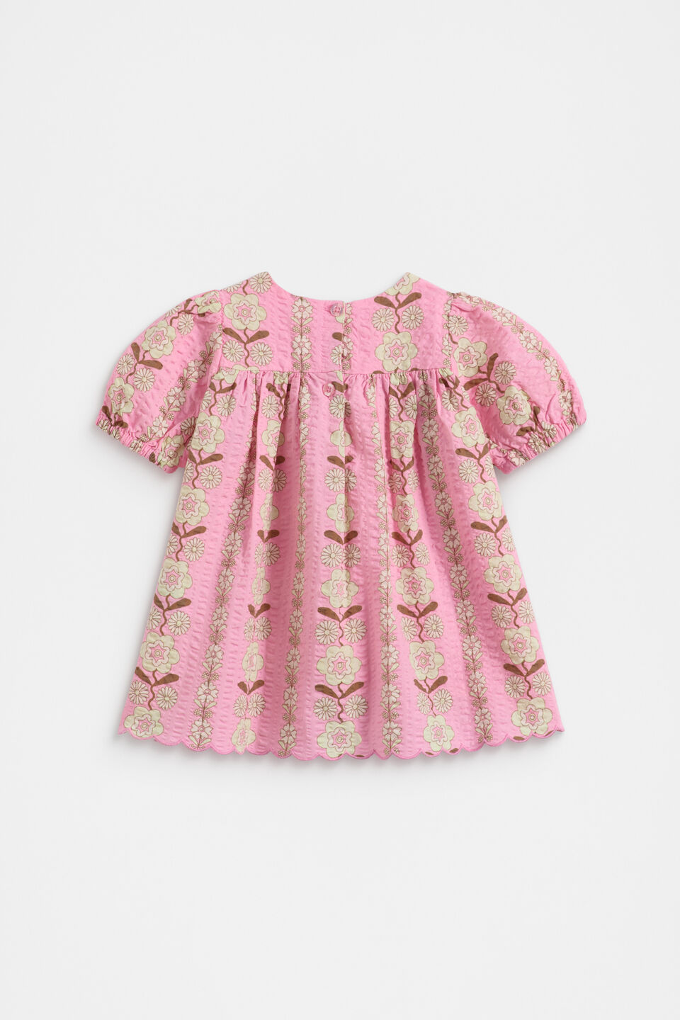 Daisy Scallop Dress  Candy Pink