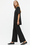 Crepe Knit Wide Leg Pant  Black  hi-res