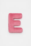 Raspberry Velvet Initial Cushion  E  hi-res