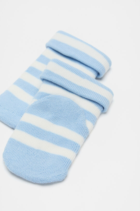 Terry Stripe Sock  Blue Multi  hi-res