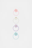 Crochet Flower Elastics  Multi  hi-res