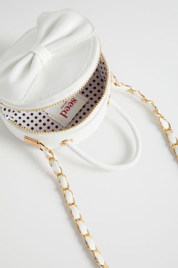 Mini Bow Cross Body  White  hi-res