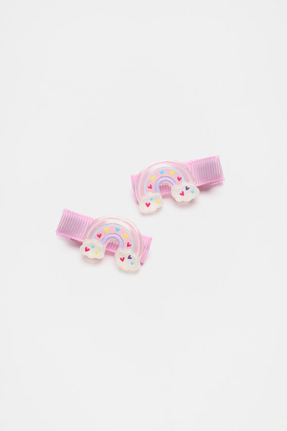 Rainbow Duck Clips  Candy Pink  hi-res
