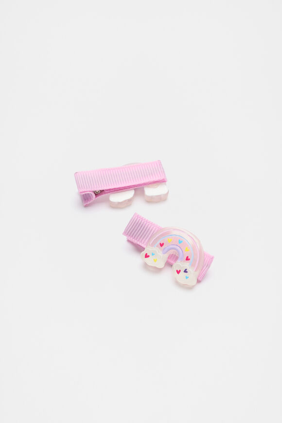 Rainbow Duck Clips  Candy Pink  hi-res