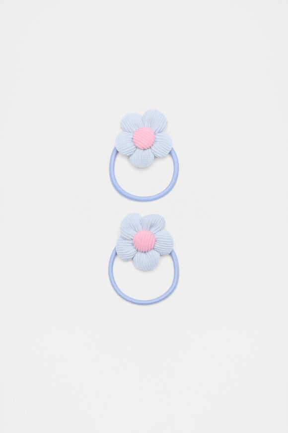Cord Flower Elastics Pack  Soft Blue  hi-res