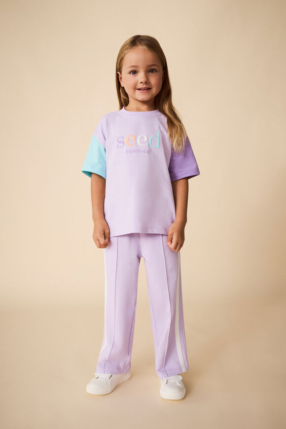 Side Stripe Track Pant  Lavender  hi-res