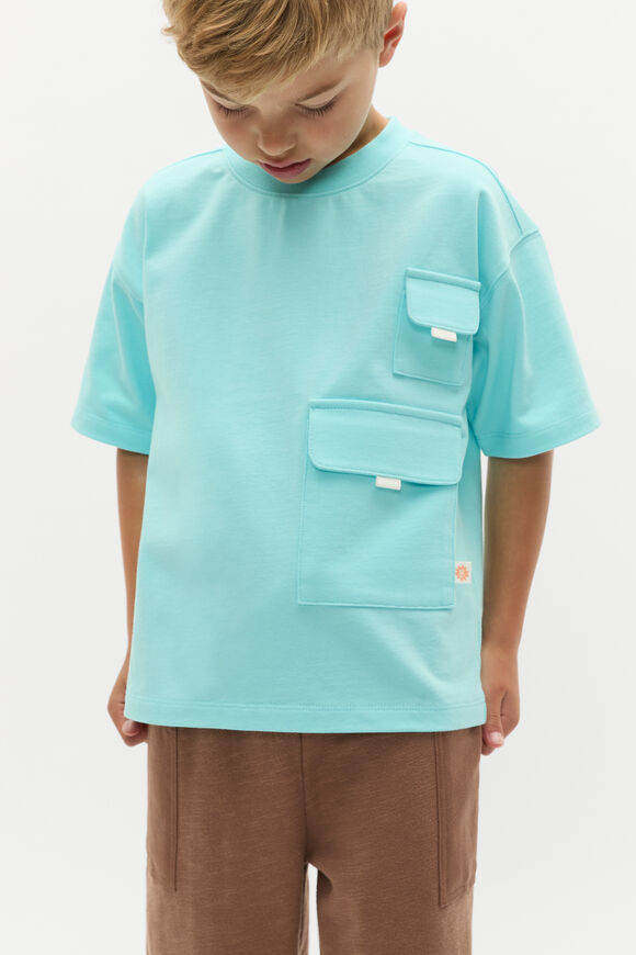 Patch Pocket Tee  Ocean Blue  hi-res