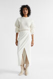 Wrap Front Buckle Skirt  Cloud Cream  hi-res
