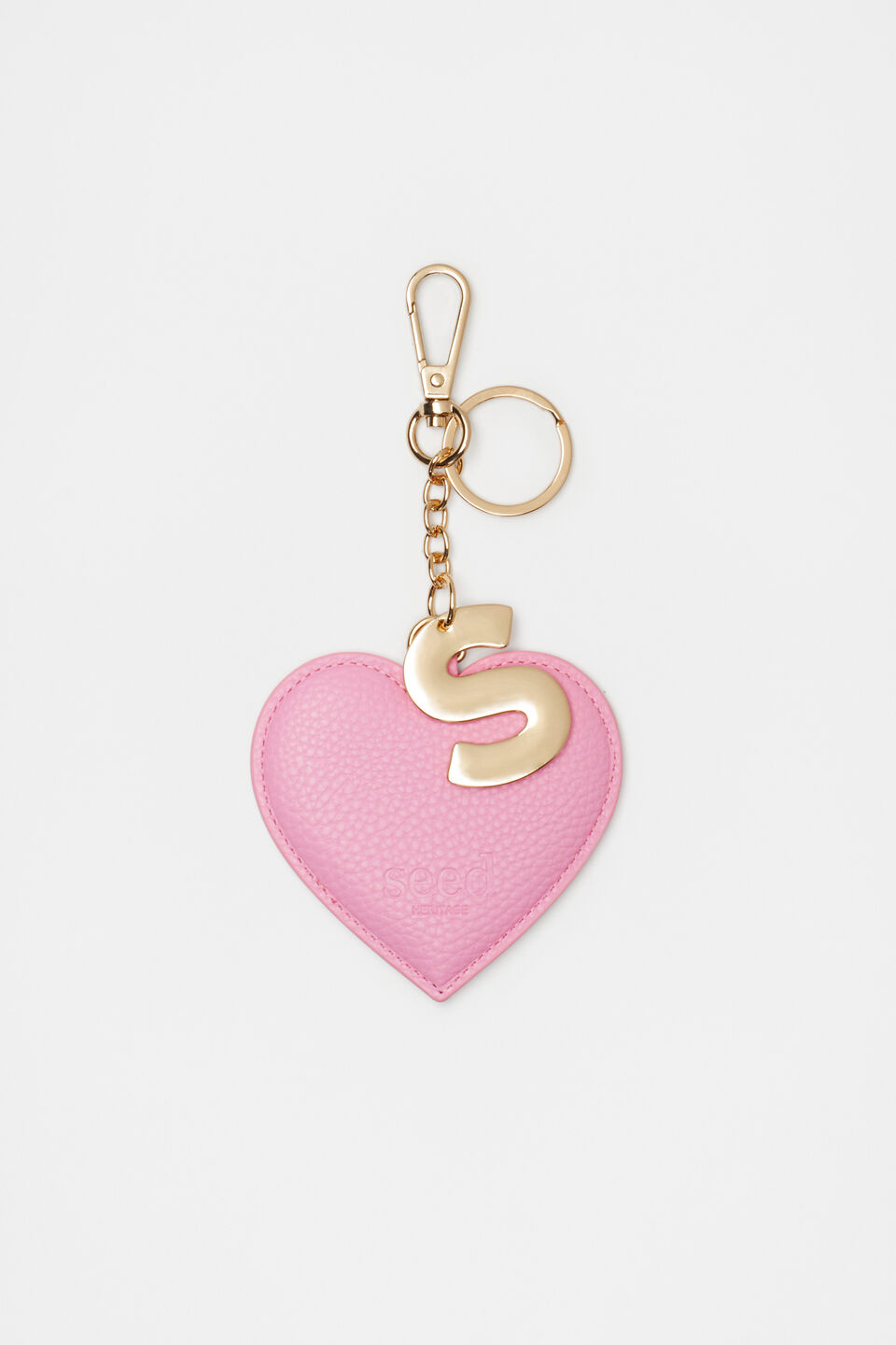Heart Initial Keyring  S