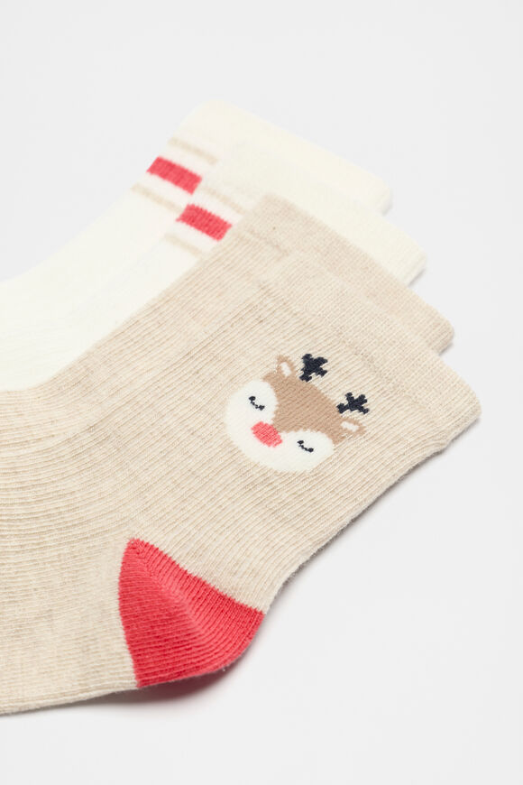 Reindeer Sock 2 Pack  Multi  hi-res