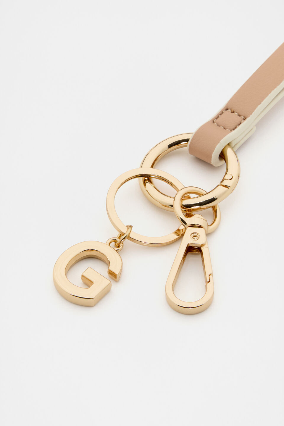 Soft Beige Wrist Letter Strap  G