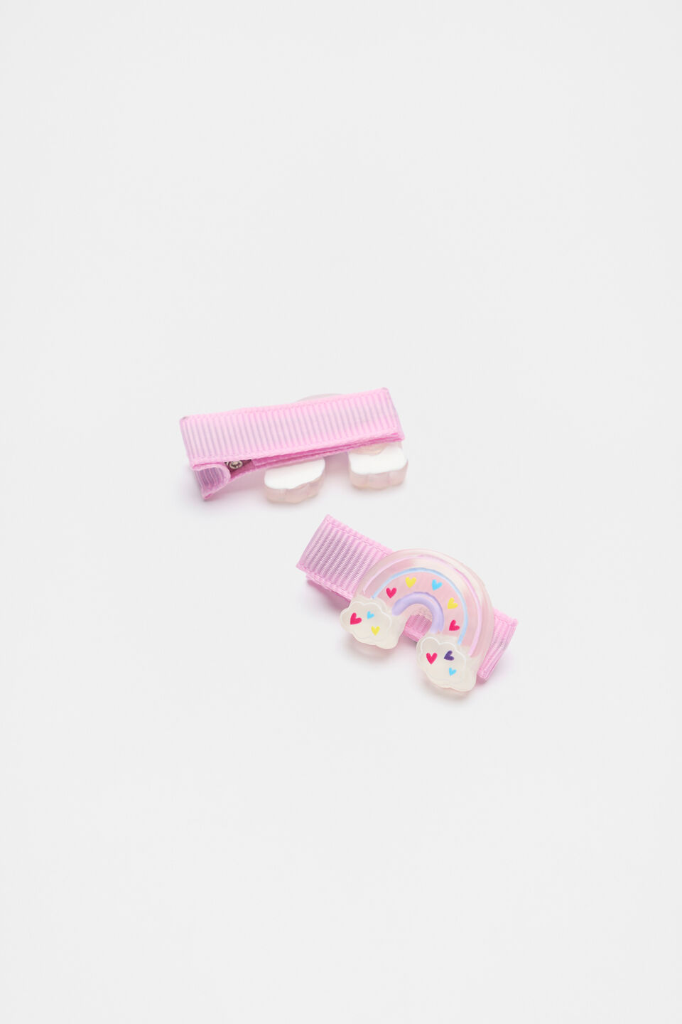 Rainbow Duck Clips  Candy Pink