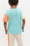 Colourblock Logo Tee  Ocean Blue  hi-res