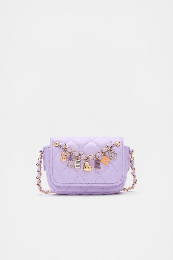 Quilted Seed Charm Bag  Lavender  hi-res