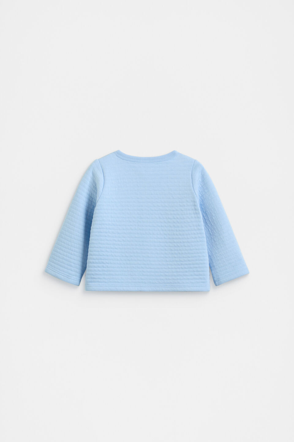 Quilted Logo Jacket  Clear Blue