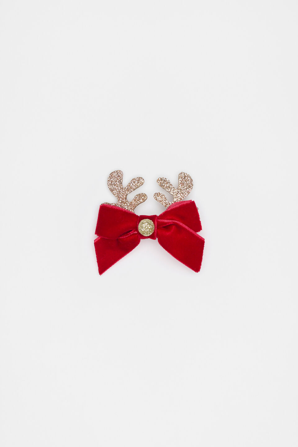 Reindeer Bow Duck Clip  Multi