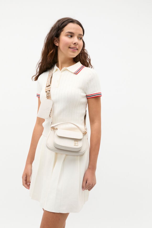 Twin Cross Body Bag  Light Cream  hi-res
