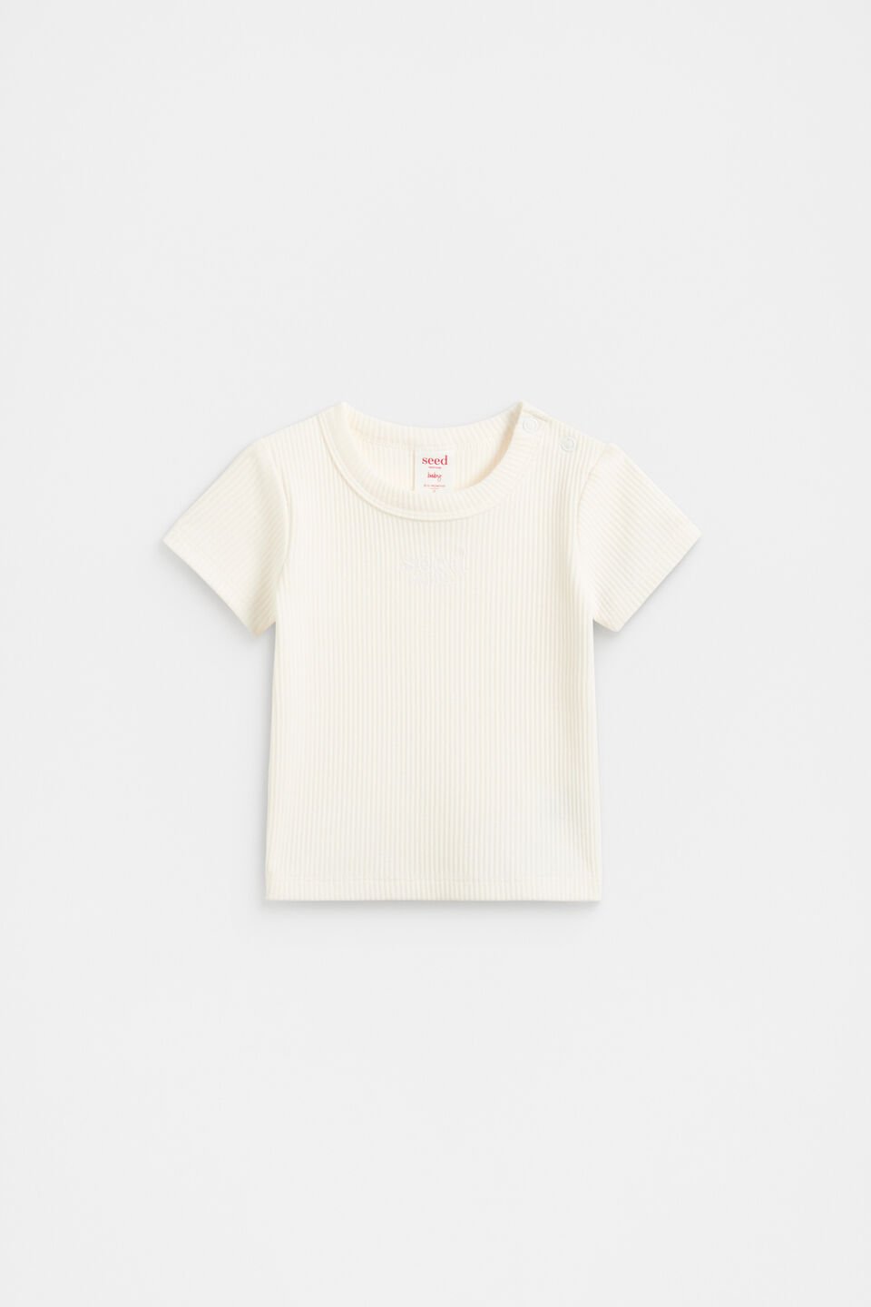 Core Logo Rib Tee  Canvas